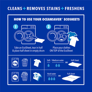 OceanSaver Non-Bio Laundry Sheets