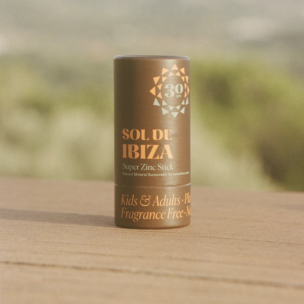 Sol De Ibiza Face & Body Super Zinc Stick SPF30 - Vegan & Plastic Free