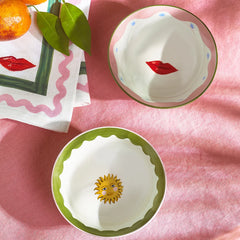 Eleanor Bowmer Sun & Lips Nibble Bowls - x2 Pack