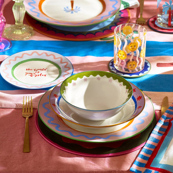 Eleanor Bowmer Red Stars Pasta Bowl