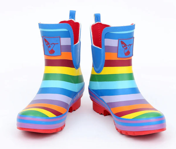 Evercreatures Natural Rubber Wellies - Rainbow