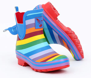 Evercreatures Natural Rubber Wellies - Rainbow