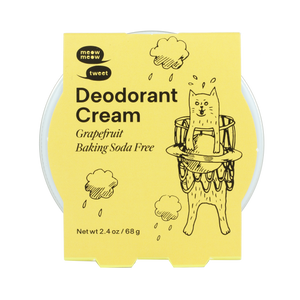 Meow Meow Tweet Vegan Deodorant Cream - Baking Soda Free