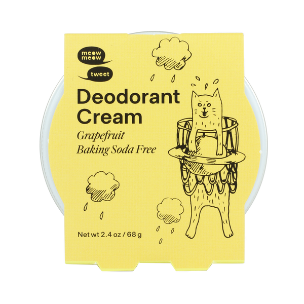 Meow Meow Tweet Vegan Deodorant Cream - Baking Soda Free