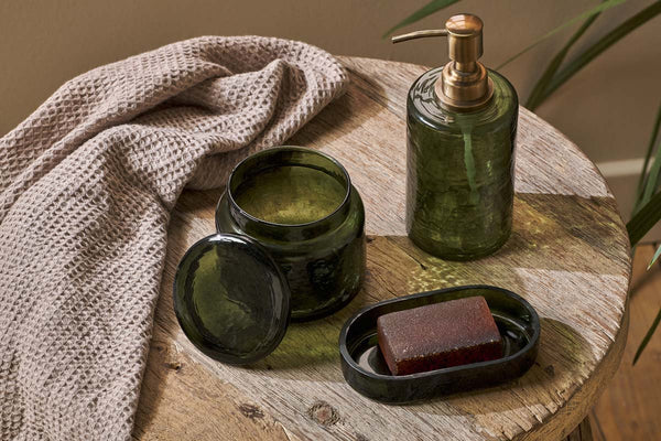 Nkuku Ilcoso Recycled Glass Soap Dispenser - 450ml