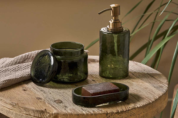 Nkuku Ilcoso Recycled Glass Soap Dispenser - 450ml
