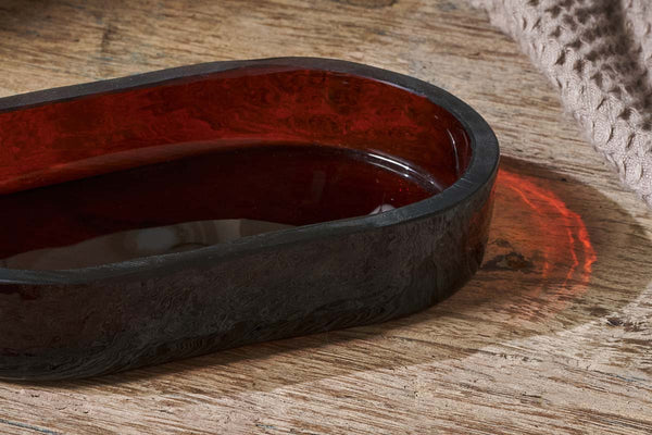 Nkuku Ilcoso Recycled Glass Soap Dish