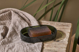 Nkuku Ilcoso Recycled Glass Soap Dish