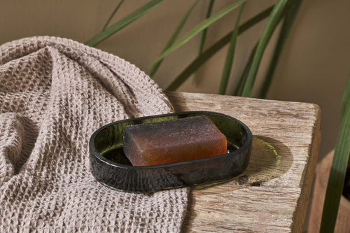 Nkuku Ilcoso Recycled Glass Soap Dish