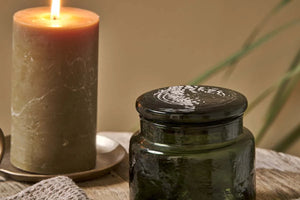 Nkuku Ilcoso Recycled Glass Storage Pot