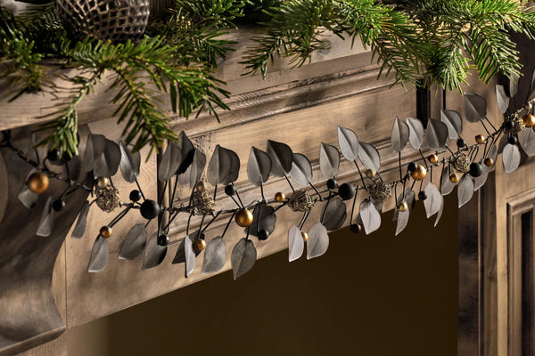 Nkuku Ishana Christmas Garland - Antique Brass