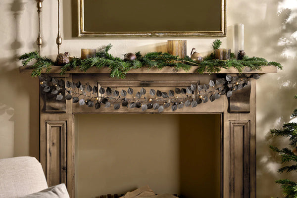 Nkuku Ishana Christmas Garland - Antique Brass