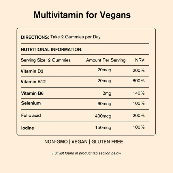 Vegums Vegan Vitamins - Multivitamin