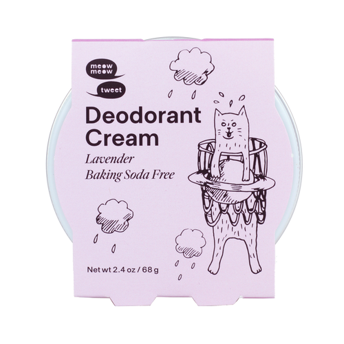 Meow Meow Tweet Vegan Deodorant Cream - Baking Soda Free