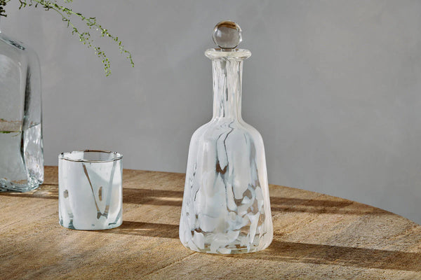 Nkuku Lohara Decanter  - White