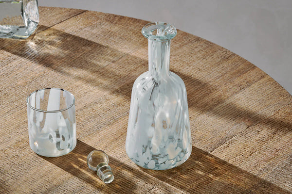 Nkuku Lohara Decanter  - White