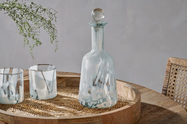 Nkuku Lohara Decanter  - White