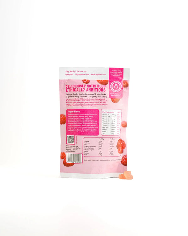 Vegums Vegan Vitamins - Sugar-Free A-Z Multivitamin