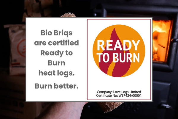 Love Logs Bio Briqs British Sawdust Heat Logs