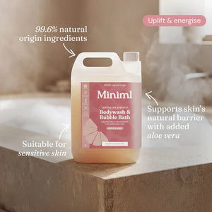 Miniml Bodywash + Bubble Bath Pink Grapefruit + Aloe Vera - Refill at Home