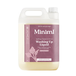 Miniml Rhubarb + Lemon Washing Up Liquid - Home Refill