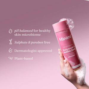 Miniml Bodywash + Bubble Bath Pink Grapefruit + Aloe Vera - Refill at Home