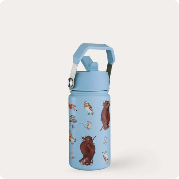 One Green Bottle Stainless Steel Kids Water Bottle 400ml - Gruffalo Blue