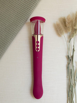 The Natural Love Company Mallow Clitoral Sucker & Dildo
