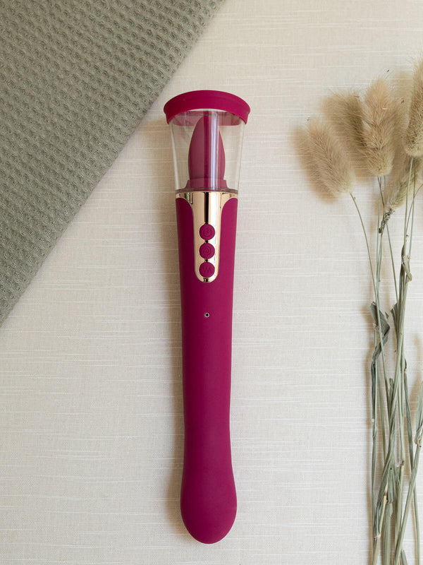 The Natural Love Company Mallow Clitoral Sucker & Dildo