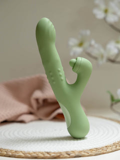 The Natural Love Company Senna Thrusting Rabbit Vibrator - Recycled Ocean Plastic