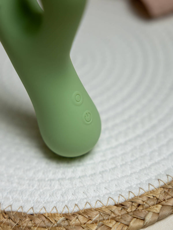 The Natural Love Company Senna Thrusting Rabbit Vibrator - Recycled Ocean Plastic