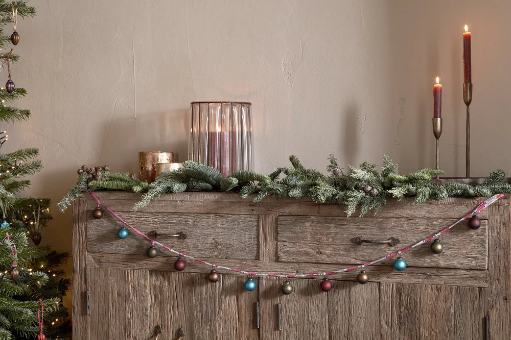 Nkuku Recycled Glass Oko Bauble Garland