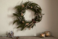 Nkuku Adiela Natural & Moss Christmas Wreath
