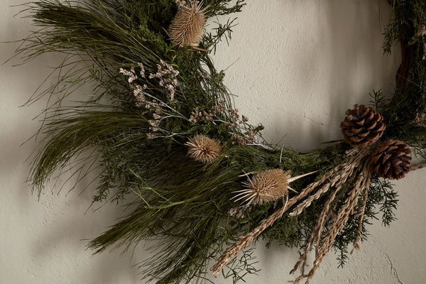 Nkuku Adiela Natural & Moss Christmas Wreath