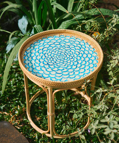 Bam & Bloom Rattan Side Table - Brighton