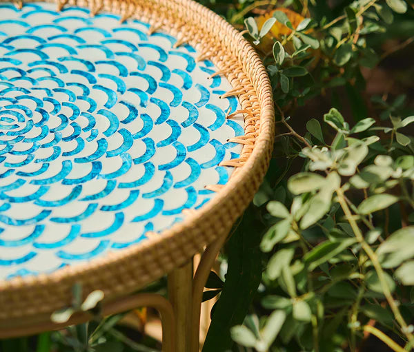 Bam & Bloom Rattan Side Table - Brighton