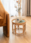 Bam & Bloom Rattan Side Table - Carbis