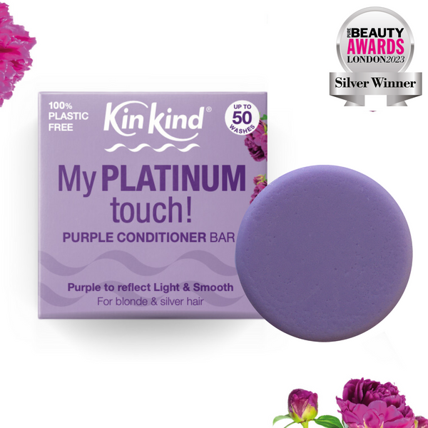 KinKind Purple Conditioner Bar 50g - for Blonde Hair