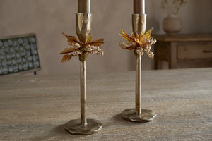Nkuku Iron Parili Candle Holder - Set of x2