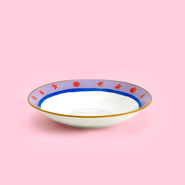 Eleanor Bowmer Red Stars Pasta Bowl