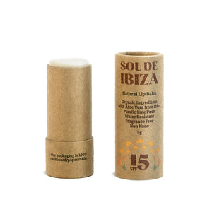 Sol De Ibiza Vegan Plastic Free Lip Balm SPF15