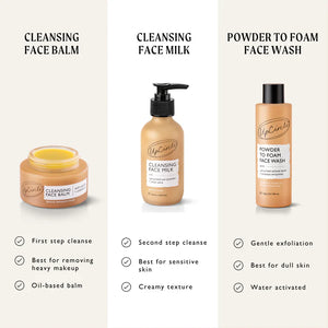 UpCircle Powder to Foam Face Wash - for Dull, Combination + Oily Skin