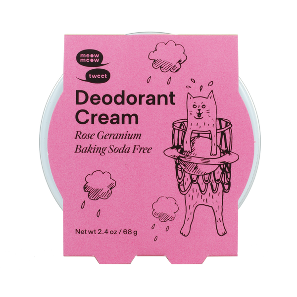 Meow Meow Tweet Vegan Deodorant Cream - Baking Soda Free