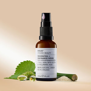 Evolve Beauty Resveratrol + Niacinamide Face Serum for Hyperpigmentation