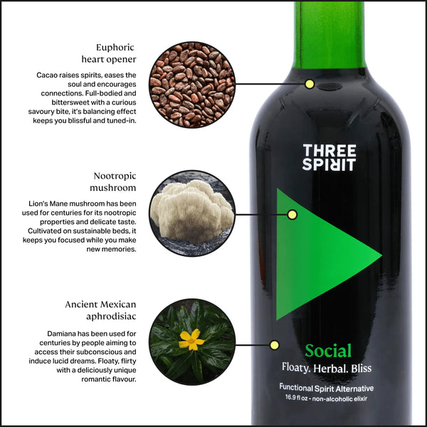 Three Spirit Non-Alcoholic Spirit - Social