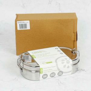 A Slice Of Green Stainless Steel Lunchbox with Mini Container - Kangra