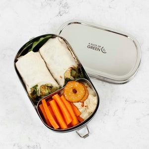 A Slice Of Green Stainless Steel Lunchbox with Mini Container - Kangra