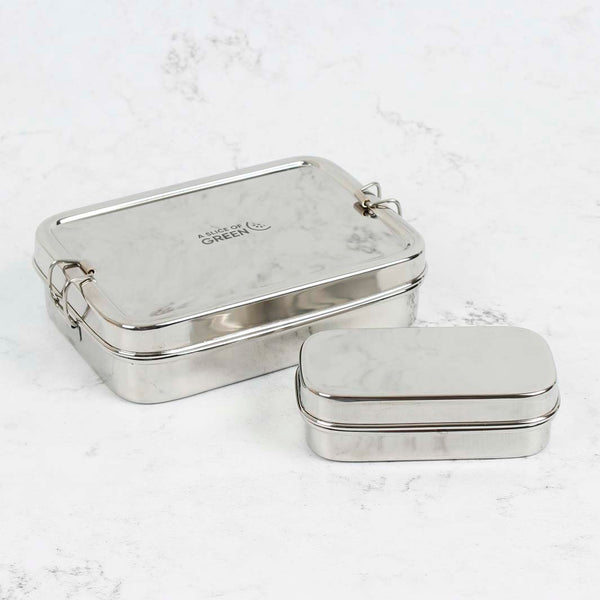 A Slice Of Green Stainless Steel Lunchbox with Mini Container