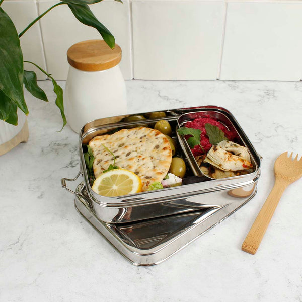 A Slice Of Green Stainless Steel Lunchbox with Mini Container