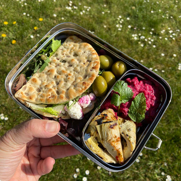 A Slice Of Green Stainless Steel Lunchbox with Mini Container